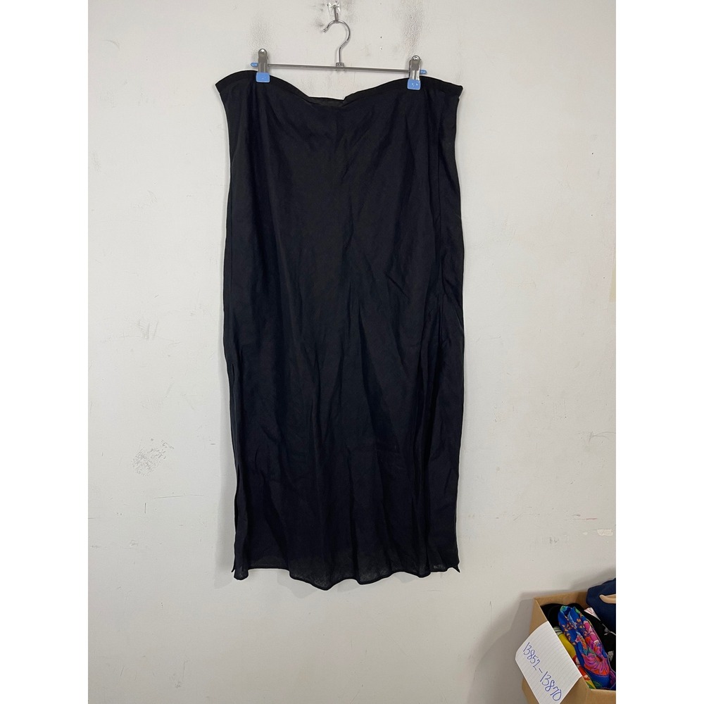 J. Crew Factory Black Midi Skirt